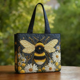 Gehaakte Vintage Tas "Bij en Madeliefjes" — Weide