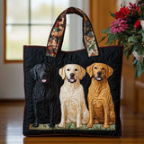Vintage Tas "Drie Labradors" — Hondenfamilie