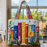 Haftowana Vintage Tas "Boeken en Velden Bloemen" — Bibliotheek