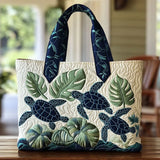 Haftowana Vintage Tas "Schildpadden en Monstera" — Tropisch