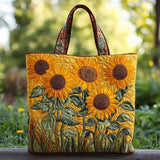 Handgemaakte tas | Klassieke zonnebloemen