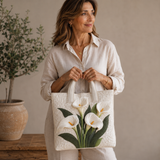 Handgemaakte Tas | Witte Lelies