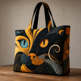 Handgemaakte Tas | Mysterieuze Kat