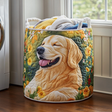 Gouden Retriever Bloem Wasmand