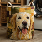 Blije Golden Retriever Wasmand