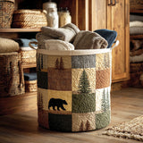 Houten Patches Wasmand