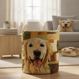 Blije Golden Retriever Wasmand