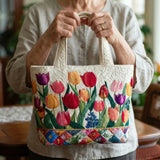 Vintage Tas "Tulpen uit de Tuin" — Lente