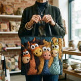 Vintage Handtas "Vrolijke Paarden" — Folk