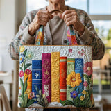 Haftowana Vintage Tas "Boeken en Velden Bloemen" — Bibliotheek